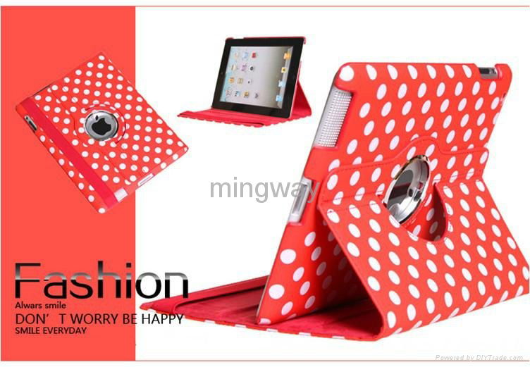 for iPad stand case with wave point pattern 3