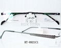 rimless titanium optical frames/eyewear