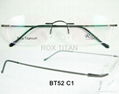 rimless titanium optical frames/eyewear