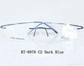 rimless titanium optical frames/eyewear