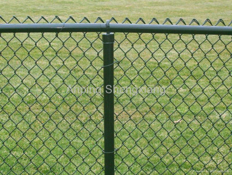 galvanized chain link fence