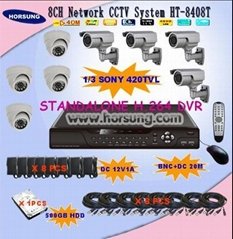 8CH CCTV Camera & DVR Surveillance Systems HT-8408T