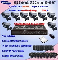 8ch CCTV Camera DVR Systems Kit