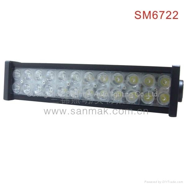 72W 14" truck vehicle LED light bar SM6722 2