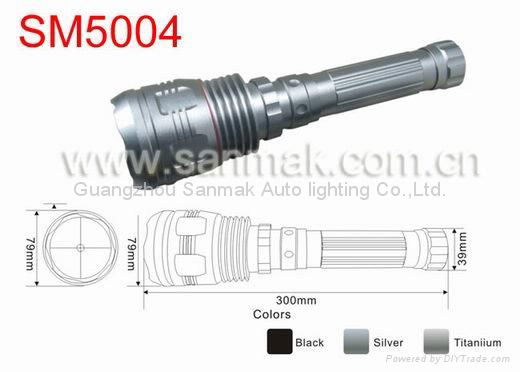 3500lm 50W HID super bright torch 4