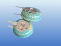 super capacitor of coin5.5V 0.22F-V type (ISO ROHS CE) on sale