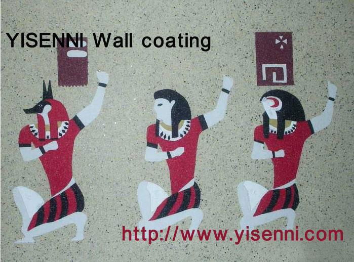 Yisenni wall finish-liquid wall paper for interior design! Wall finish Paint