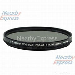 JYC PRO1-D Super Slim Wide Band 58mm CPL Filter for Digital Camera