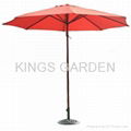 Wood Deluxe 2m Terracotta Parasol