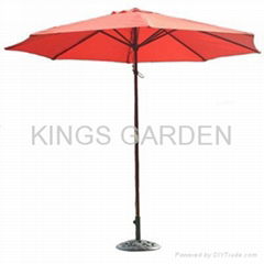 Wood Deluxe 2m Terracotta Parasol