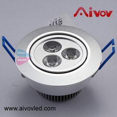 LED CEILING LIGHT 3*1W T018