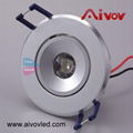 LED CEILING LIGHT 1*3W T032 2