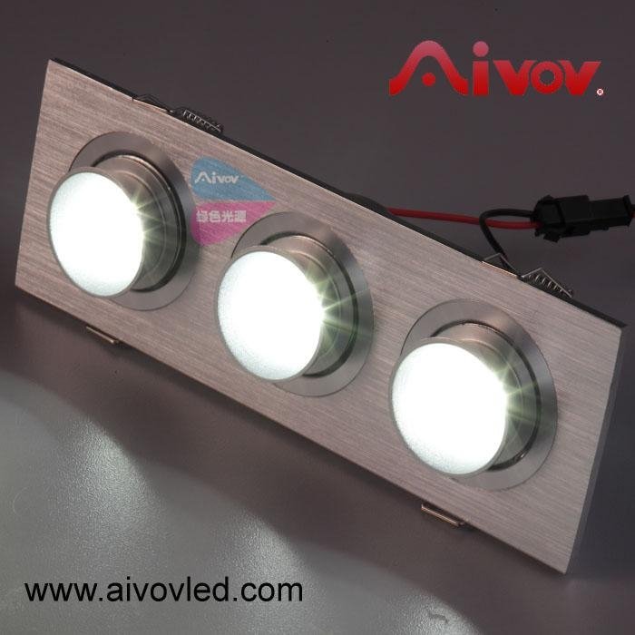 LED Downlight Panel Ceiling Cabinet lights 3*3W T047 3