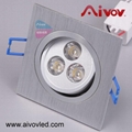 LED dimmable CEILING LIGHT 3*1W T050 1