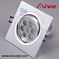 LED dimmable CEILING LIGHT 7*1W T052 1