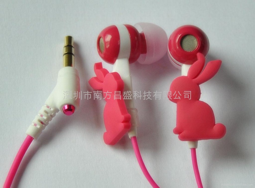 In-ear earphones ,bunny earphone 2