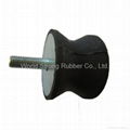 Rubber to metal bonded parts