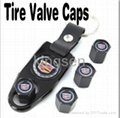 New Black Tyre Valve Caps with Retail Packaging