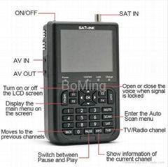 Digital LCD Satellite Finder Meter DVB-S Sat-Link WS-6906