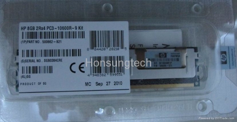 408851-B21	HP 2GB PC2-5300 2X1GB Memory Kit   3