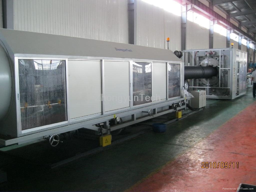 ZC-1000H PE double wall corrugated pipe extrusion line 3