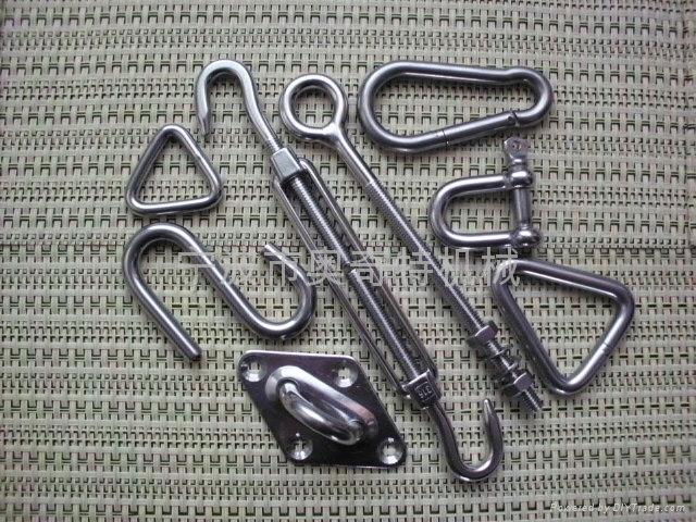 sail shade mounting hardware delta ring 8.0mm stainless steel 304 rigging 5