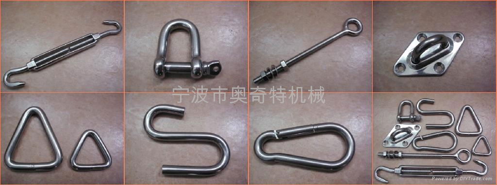 marine grade 316 stainless steel shade hardware eye bolt 8.0mm rigging 5