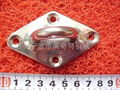 marine grade 316 stainless steel shade hardware pad eye 8.0mm rigging 3