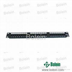 UTP Cat.5e Patch Panel, 24 Ports, 110 IDC