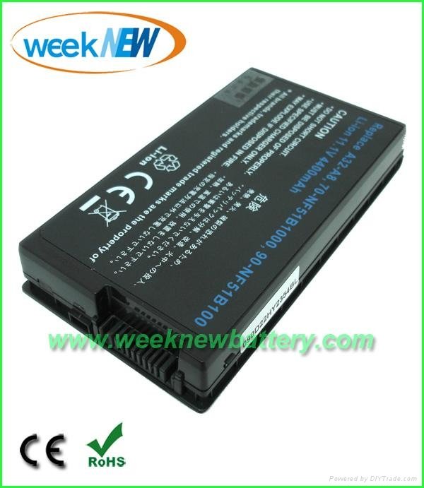 A Grade BAK Cells 11.1V 4400mAh Laptop Replacement Battery for Asus A8, F8 2