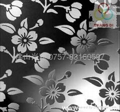 Color Stainless Steel Etch Finish Sheet