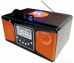 Mini Wooden Speaker with FM
