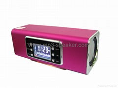 Aluminum Tube Portable Speaker with screen