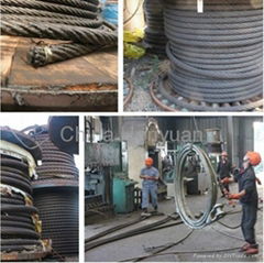 Galvanized and Ungalvanized 6X7 Steel Wire Rope