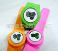 Fashion silicone slap digital watch 4