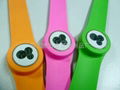 Fashion silicone slap digital watch 5