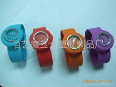 Slap watch,silicone watch,quartz watch