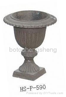 Cast iron/aluminium flower urn/pot 2