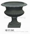 Cast iron/aluminium flower urn/pot 3