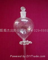 Mini type high temperature of double deck glass 1L reaction kettle 2