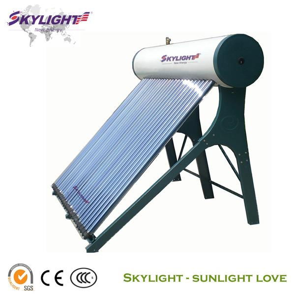 compact pressure solar water heater with heat pipe collector, CE,ISO approved