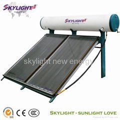 compact flat plate solar water heater