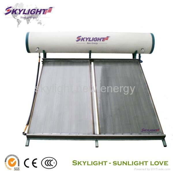 compact flat plate solar water heater 2