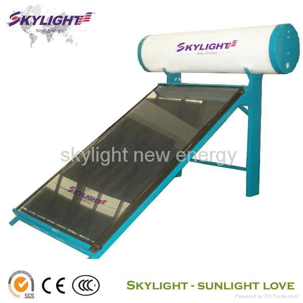 compact flat plate solar water heater 3