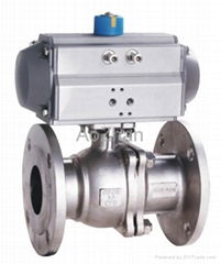 pneumatic ball valve (flanged)