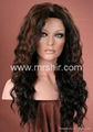 Synthetic wig with lace front