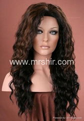 Synthetic wig with lace front 