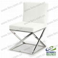 stainless steel dining chair