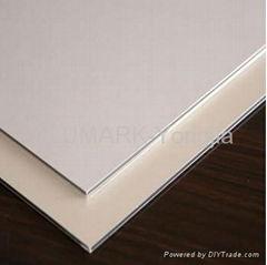 Curtain wall Fireproof Nano PVDF  aluminium composite panel