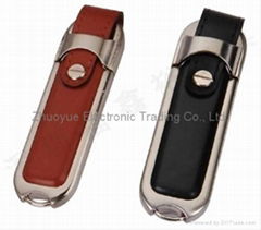 Christmas Gift 32GB/64GB/128GB Leather USB Flash Memory Stick 